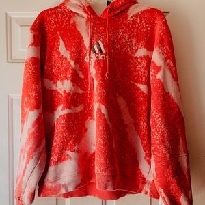 ✰EARLY 2000s BLEACH DYED ADIDAS HOODIE✰